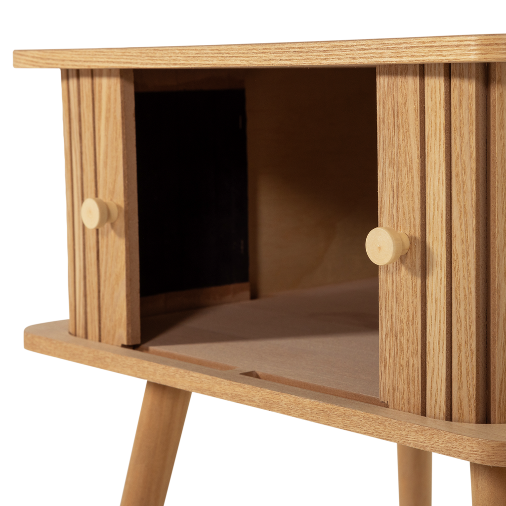 KARRI NIGHTSTAND STRAIGHT MDF/PINE NATURAL [fsc]