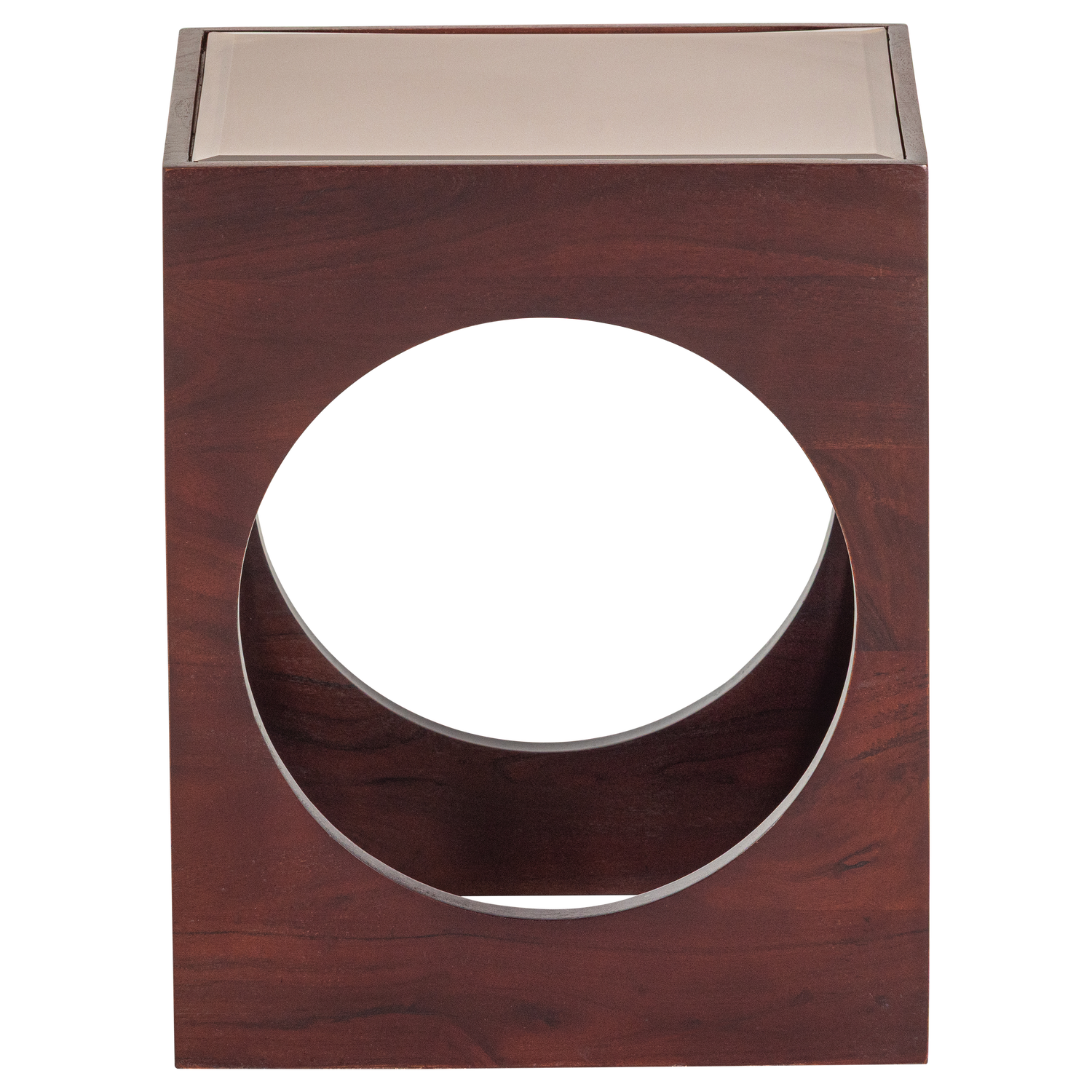 TRAX SIDE TABLE ACACIA WOOD BROWN