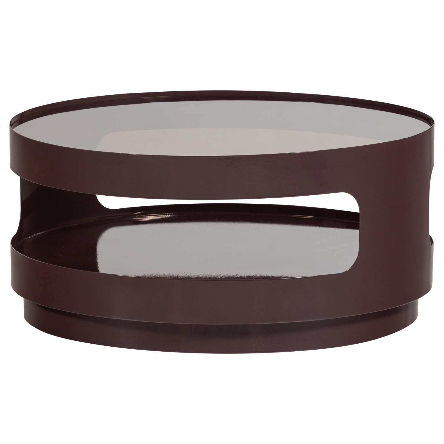 SERO COFFEE TABLE METAL/GLASS BROWN
