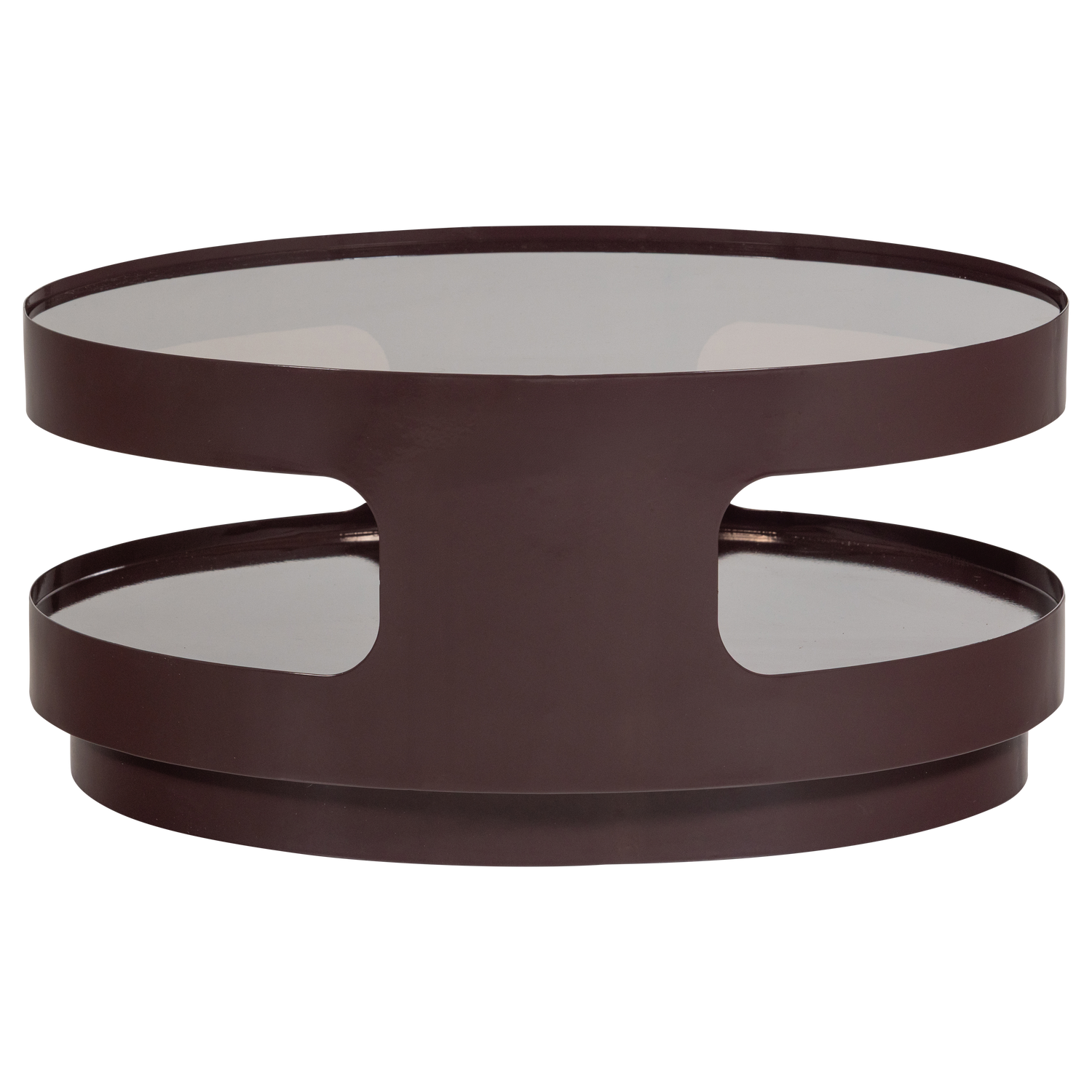 SERO COFFEE TABLE METAL/GLASS BROWN