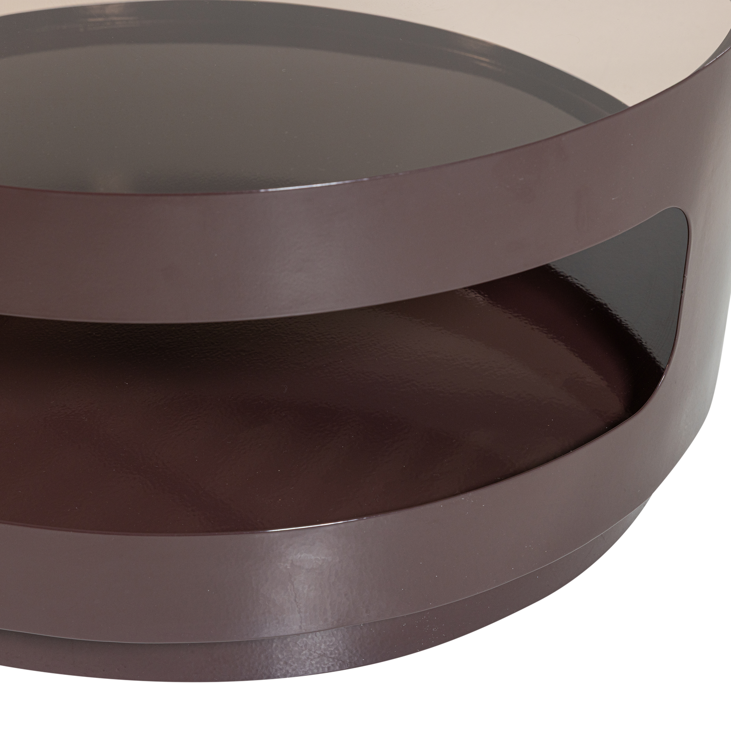 SERO COFFEE TABLE METAL/GLASS BROWN
