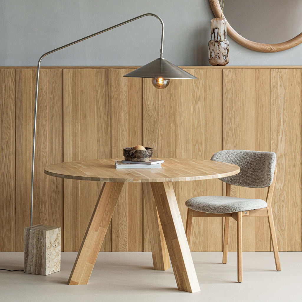 UDAR DINING CHAIR NATURAL WITH WOODEN FRAME NATURAL
