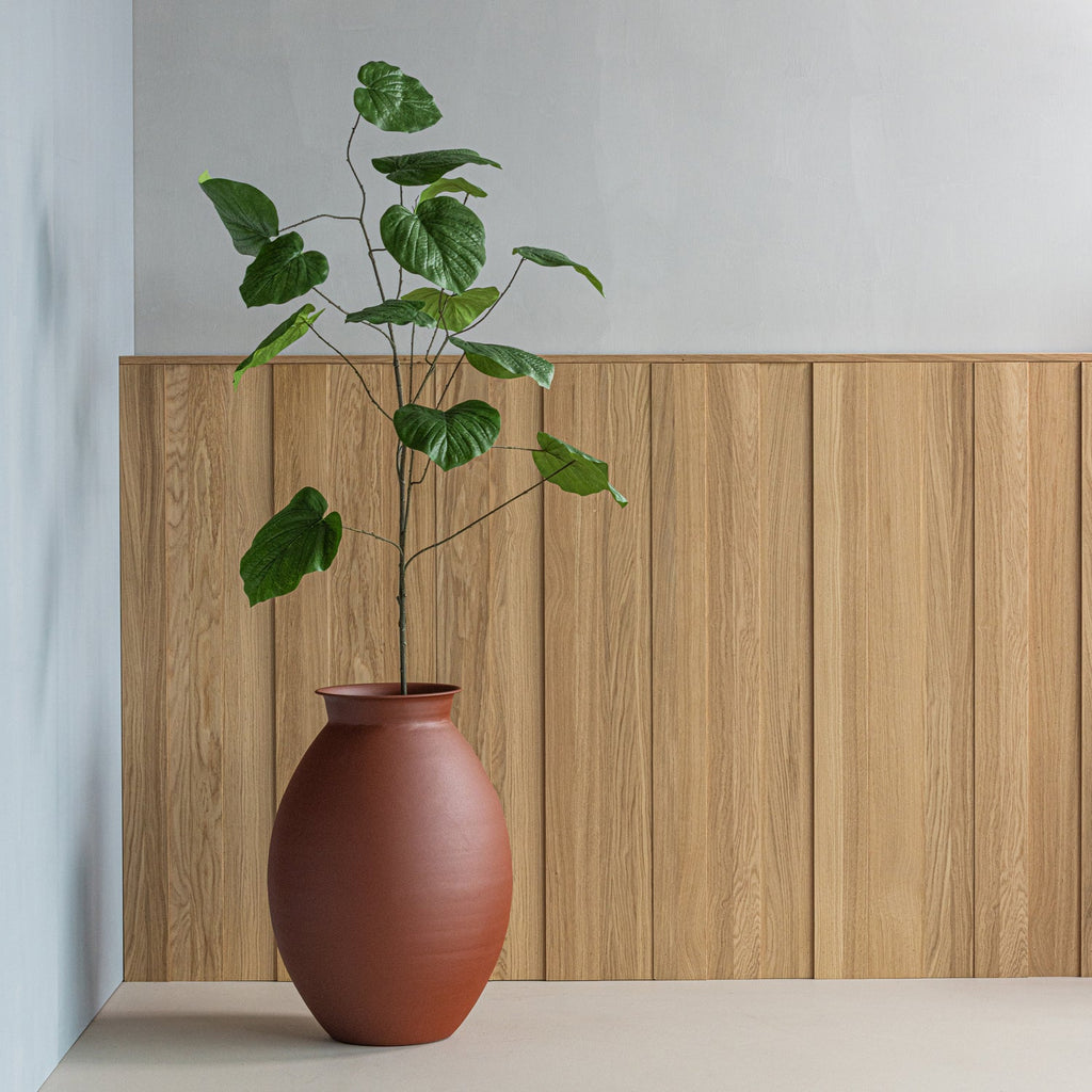 CARO VASE XXL METAL BROWN/RED