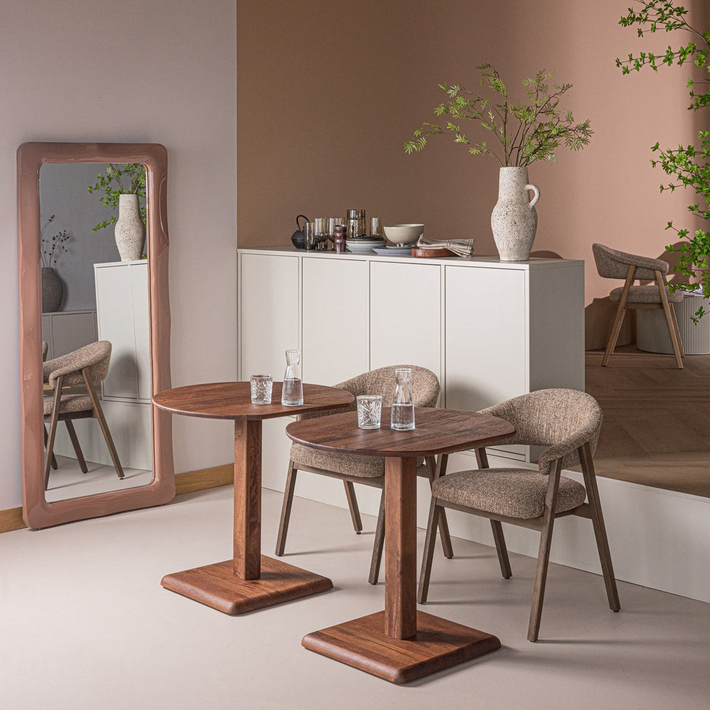 NOREA DRESSING MIRROR 180X80 CM WOOD HIGH GLOSS PINK [fsc]