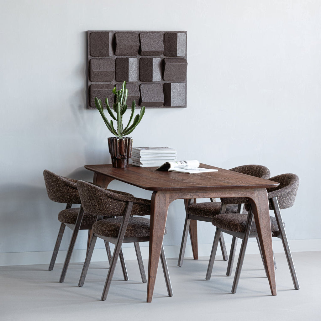RUBO DINING TABLE 180X95 CM MANGO WOOD BROWN