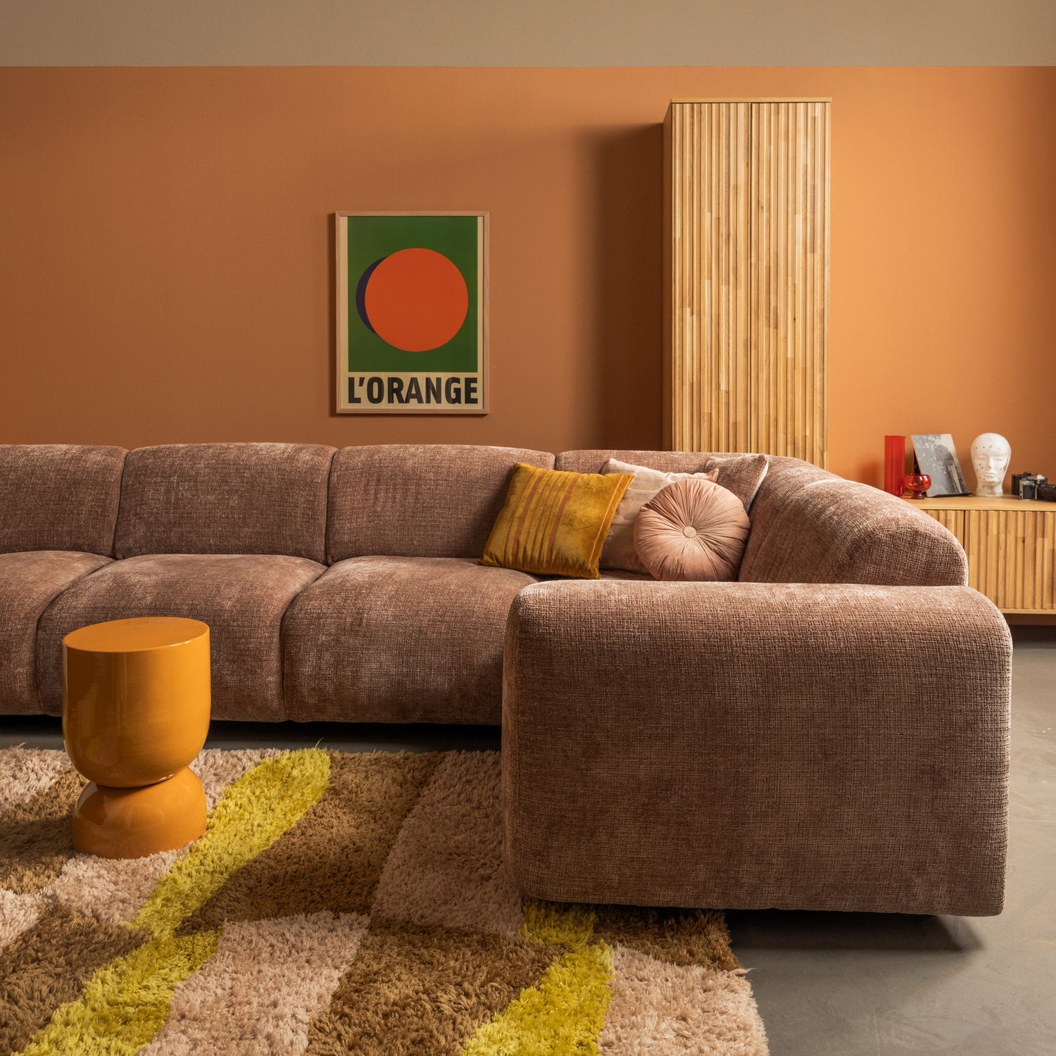 MUSA RUG GRAPHIC DESIGN NATURAL/YELLOW 170x240CM