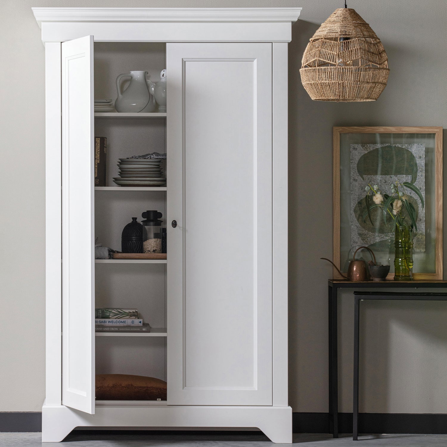 ISABEL CABINET PINE WHITE [fsc]