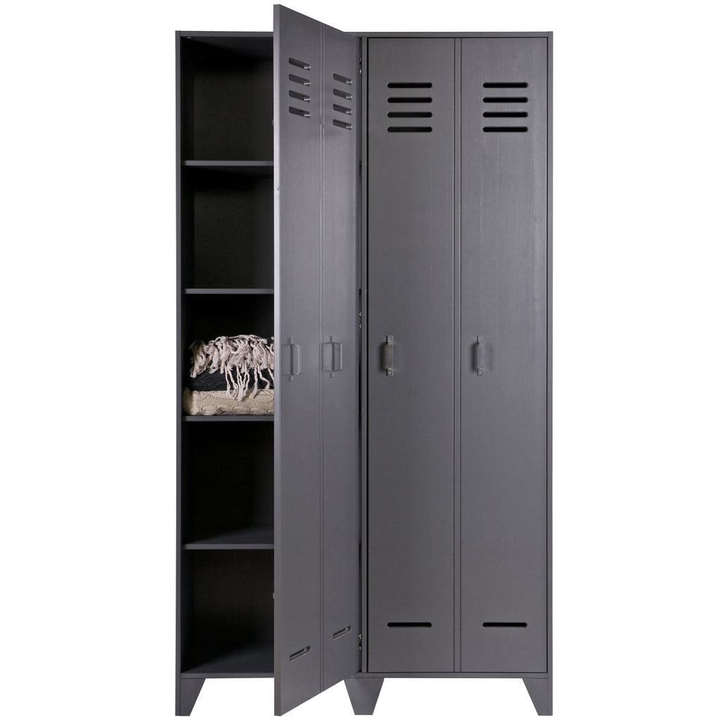 STIJN LOCKERCABINET STEEL GREY [fsc]