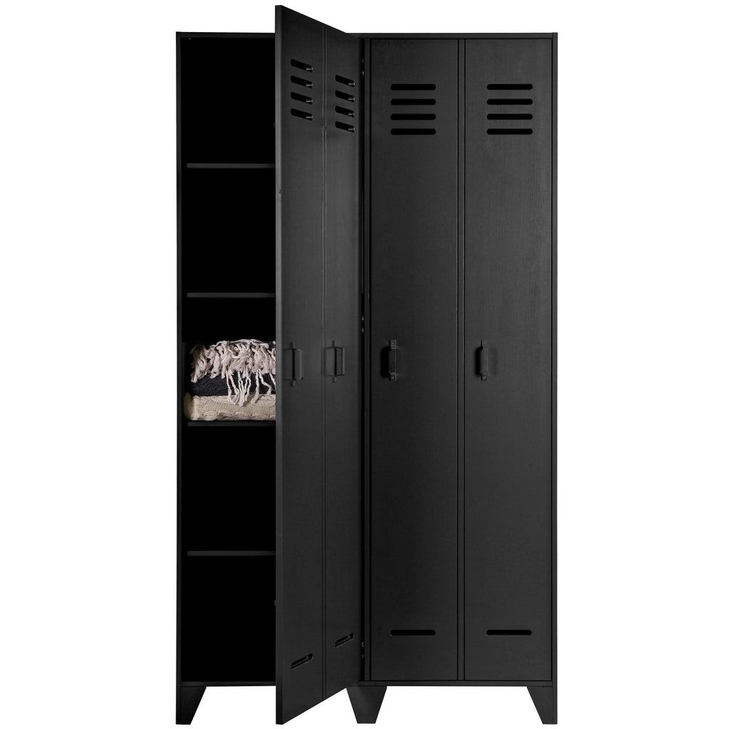 STIJN LOCKER CABINET BLACK [fsc]