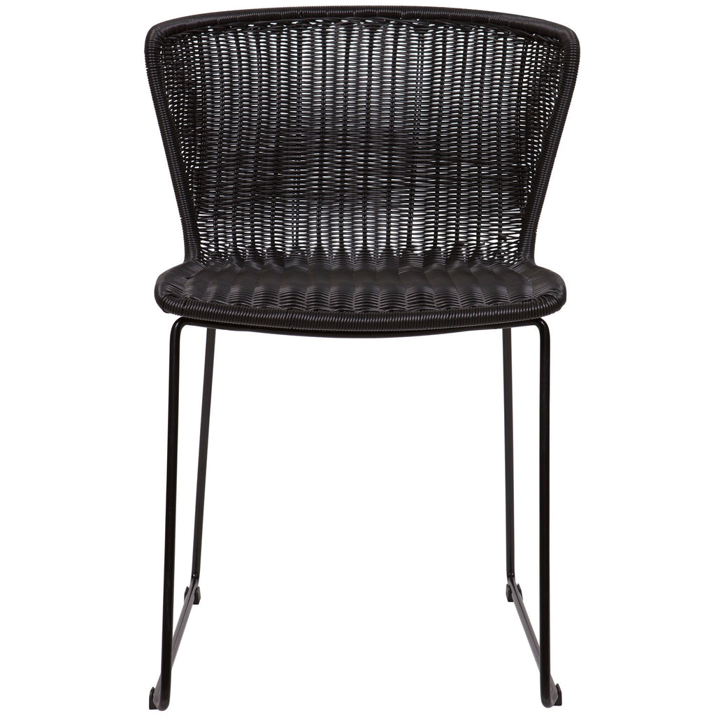 WINGS GARDEN CHAIR BLACK - SET OF 2
