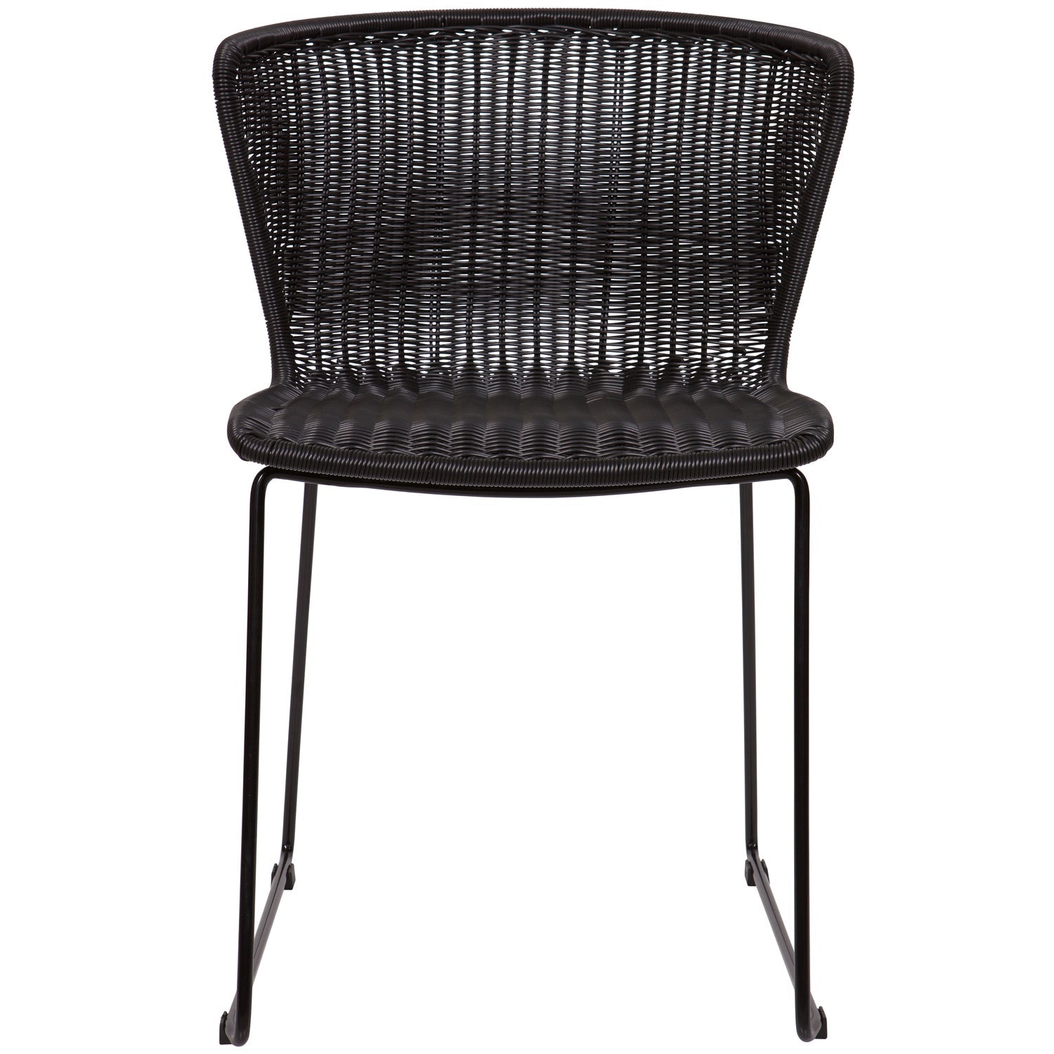 WINGS GARDEN CHAIR BLACK - SET OF 2