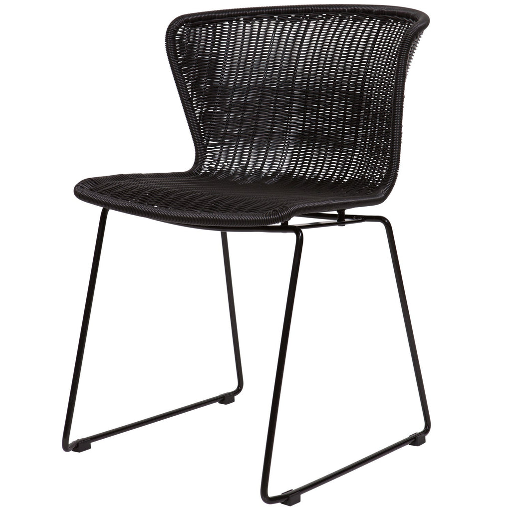 WINGS GARDEN CHAIR BLACK - SET OF 2