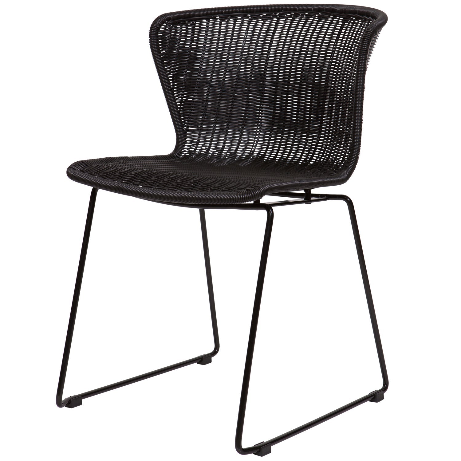 WINGS GARDEN CHAIR BLACK - SET OF 2