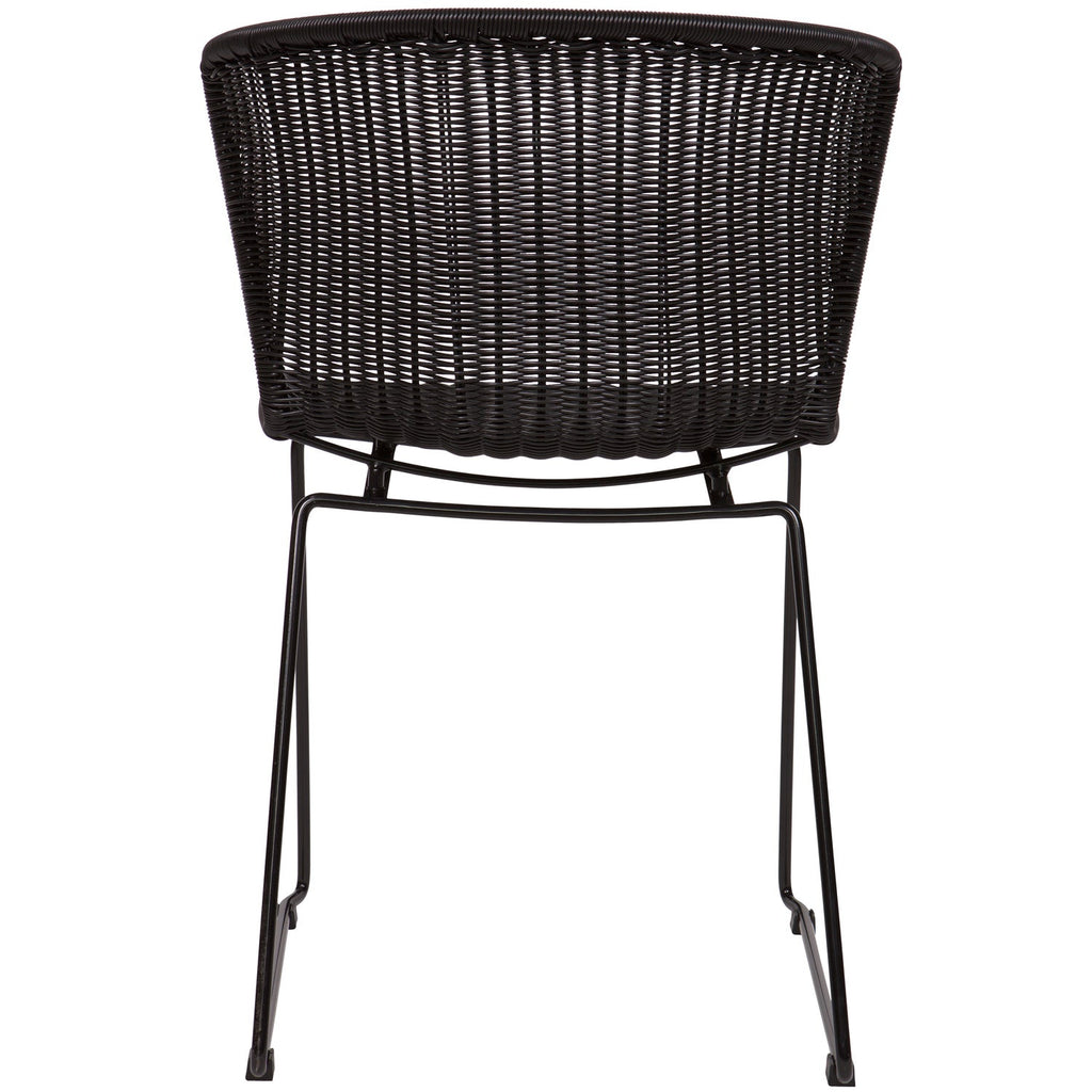 WINGS GARDEN CHAIR BLACK - SET OF 2