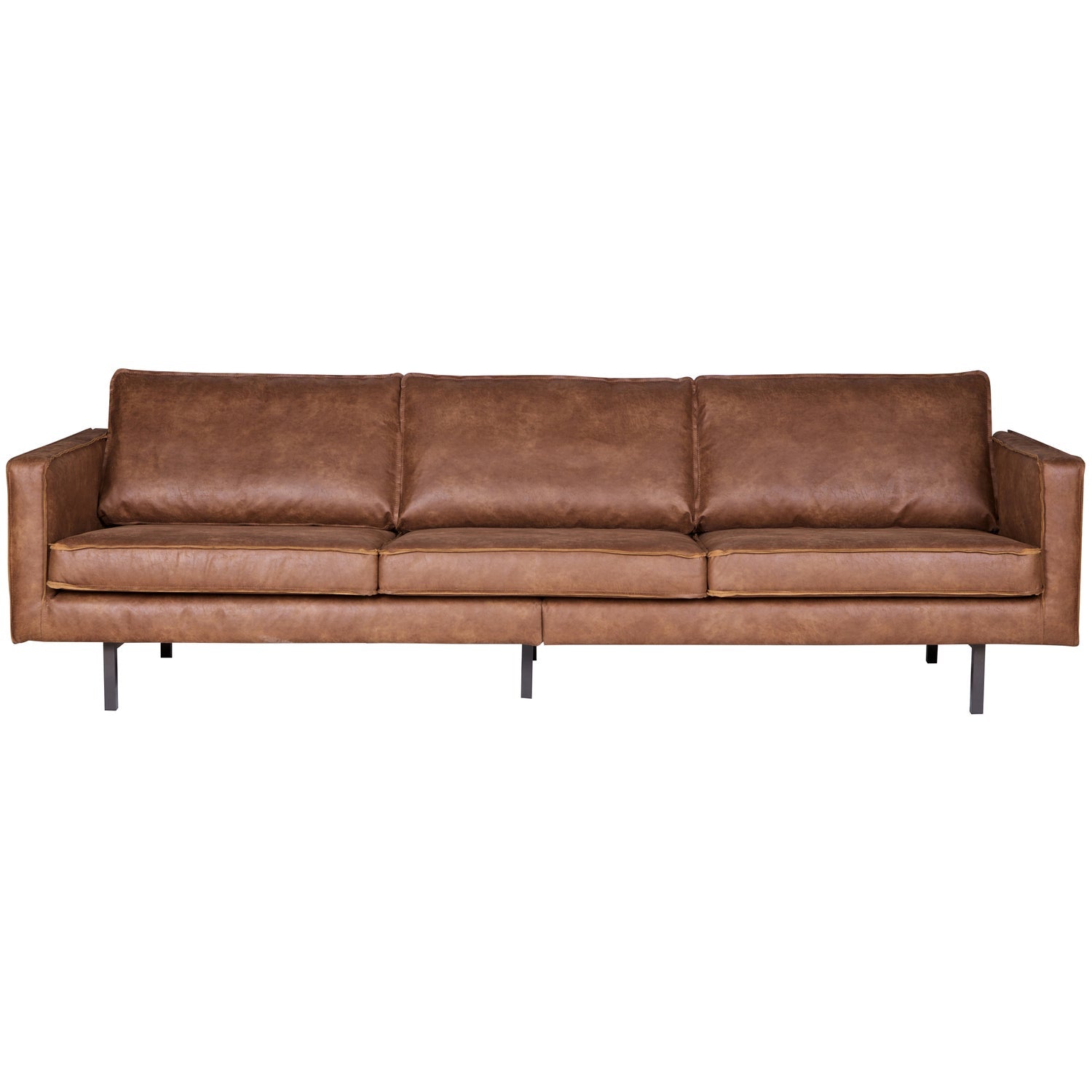 RODEO 3-SEATER SOFA ECO LEATHER COGNAC