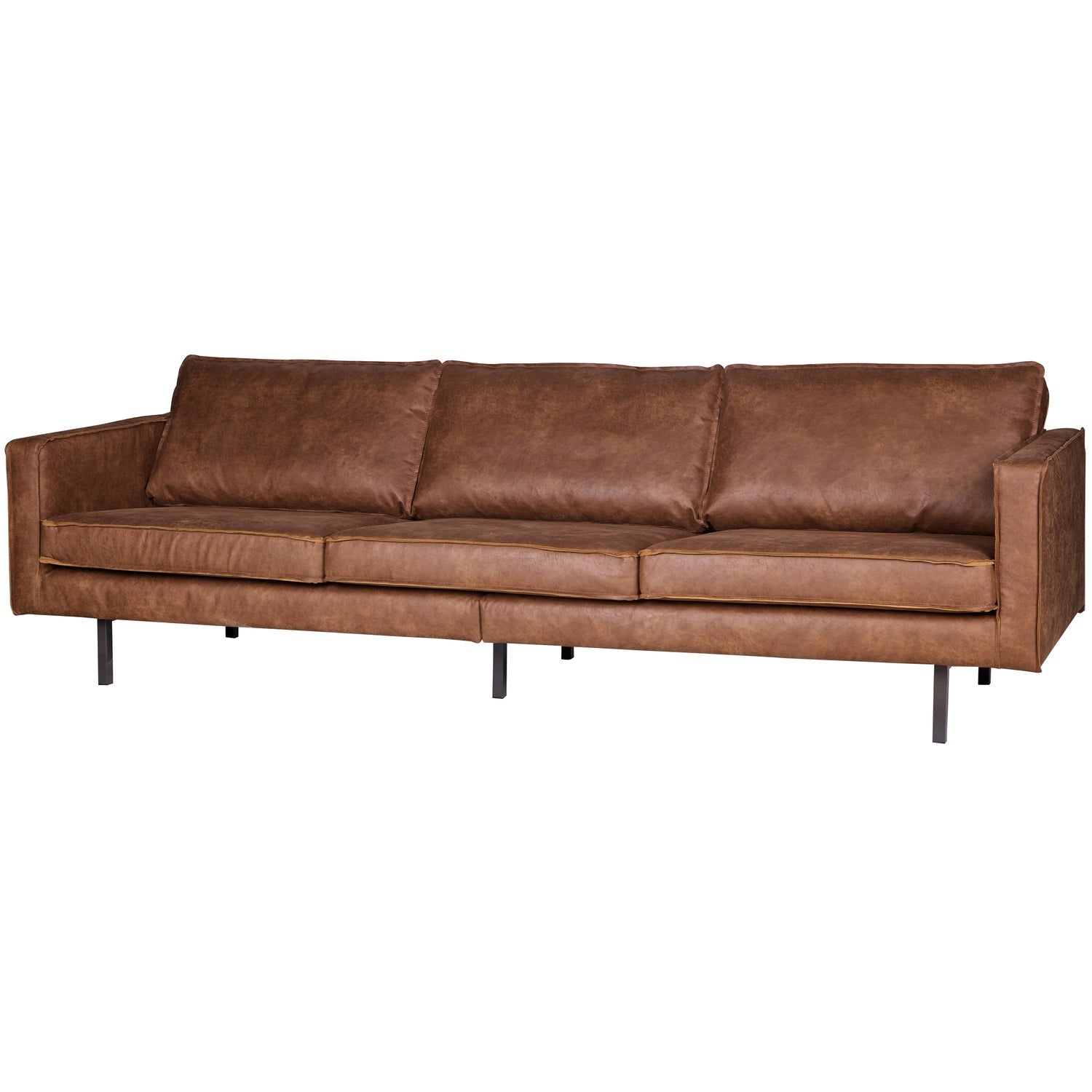 RODEO 3-SEATER SOFA ECO LEATHER COGNAC