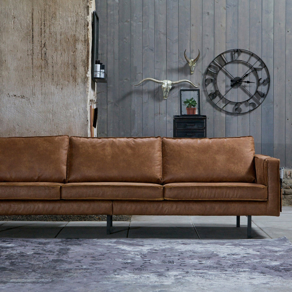 RODEO 3-SEATER SOFA ECO LEATHER COGNAC