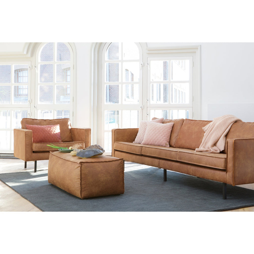 RODEO PUF 43X120 ECO LEATHER COGNAC