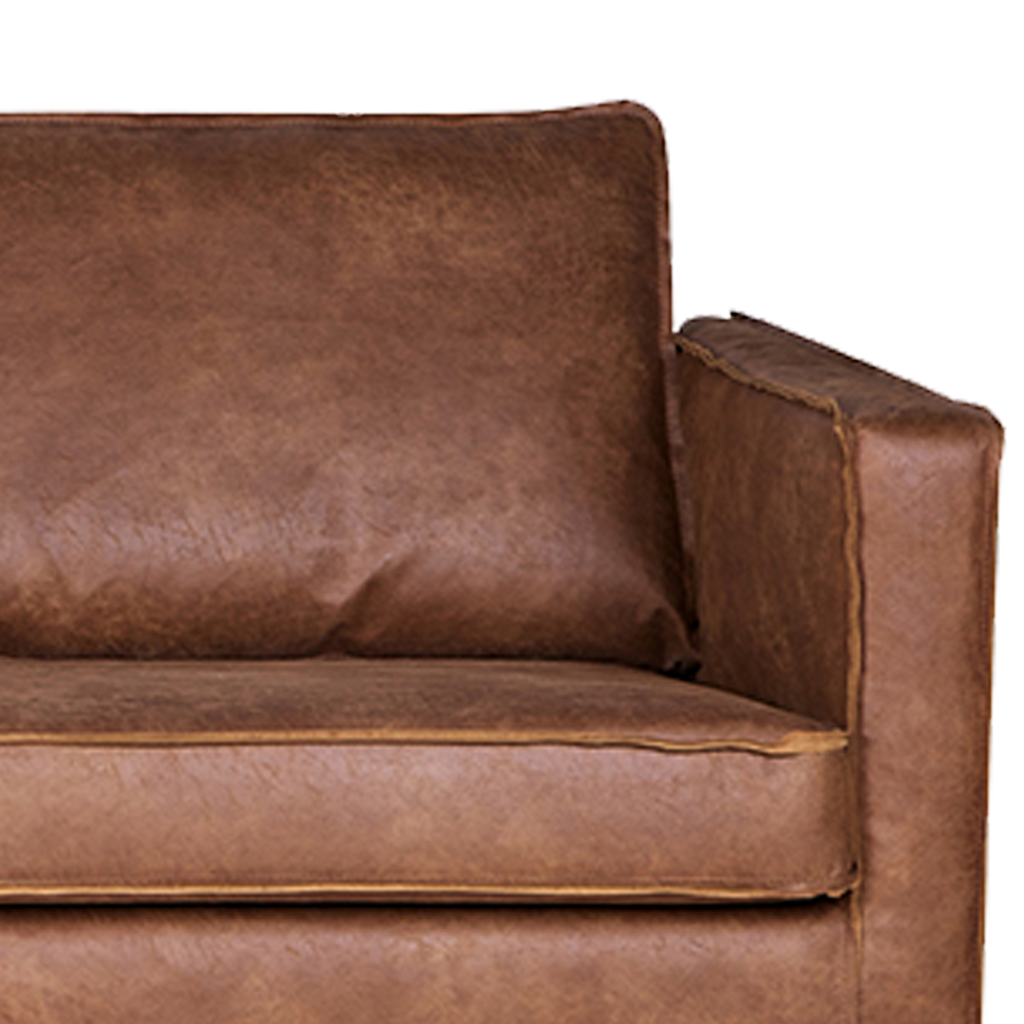 RODEO 3-SEATER SOFA ECO LEATHER COGNAC