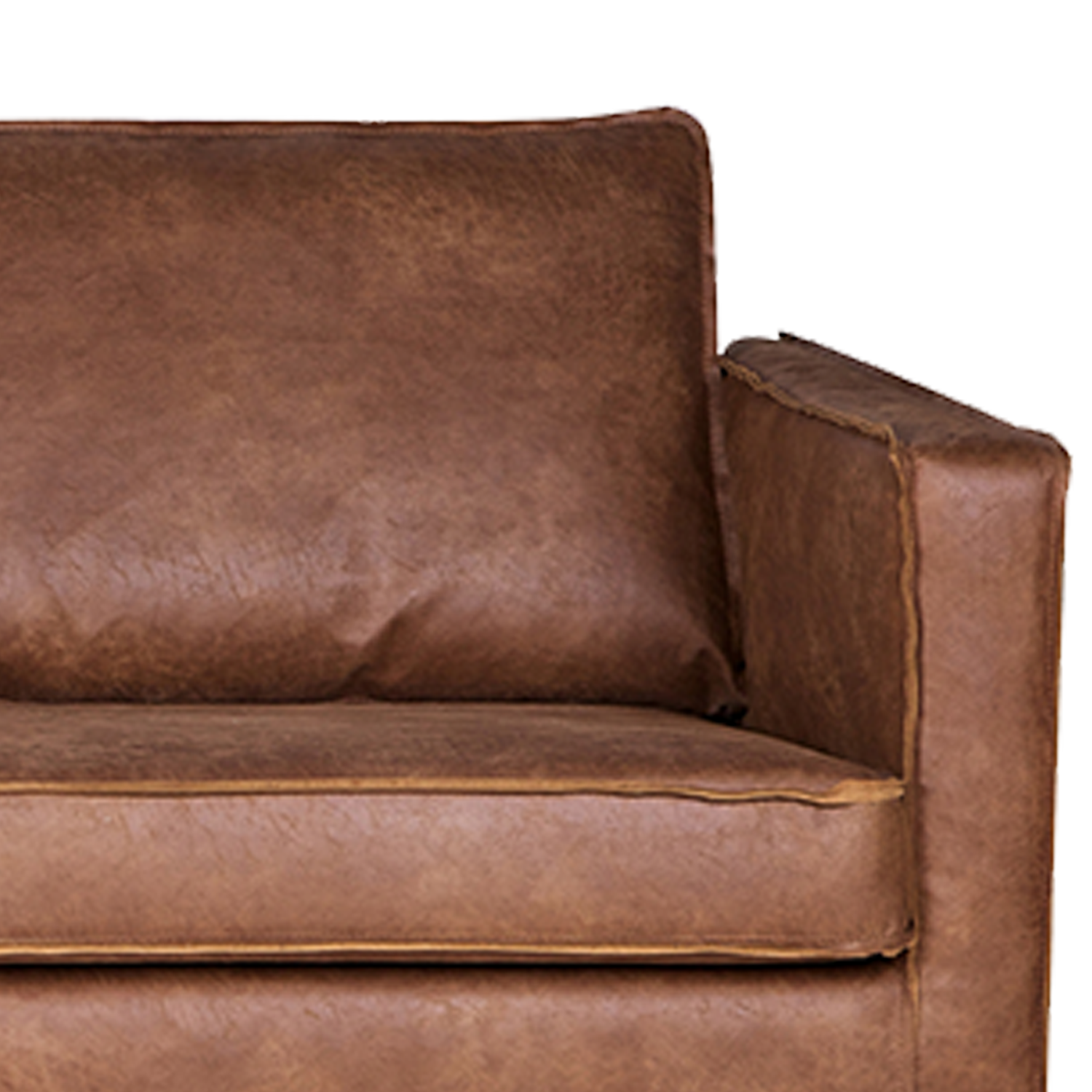RODEO 3-SEATER SOFA ECO LEATHER COGNAC