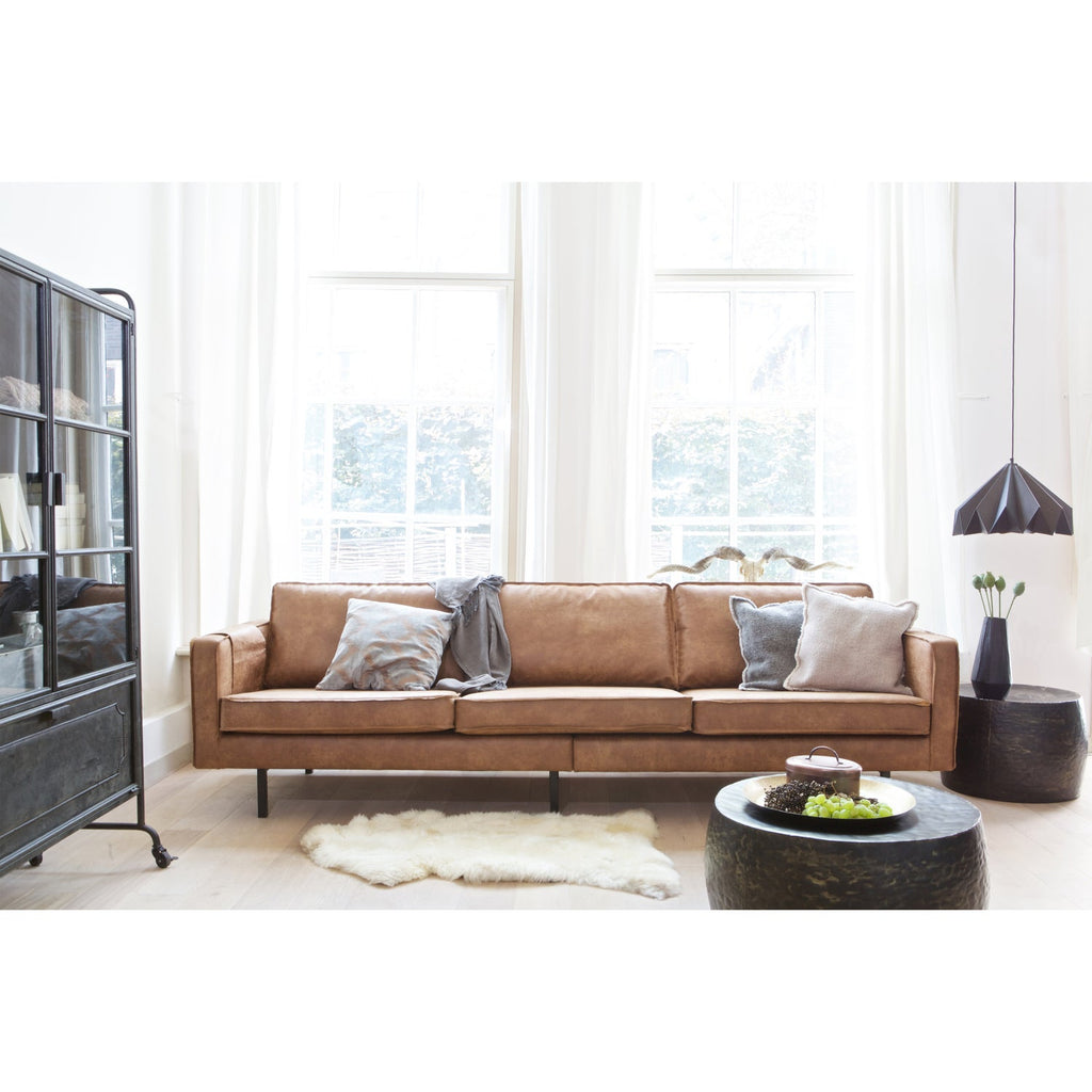 RODEO 3-SEATER SOFA ECO LEATHER COGNAC