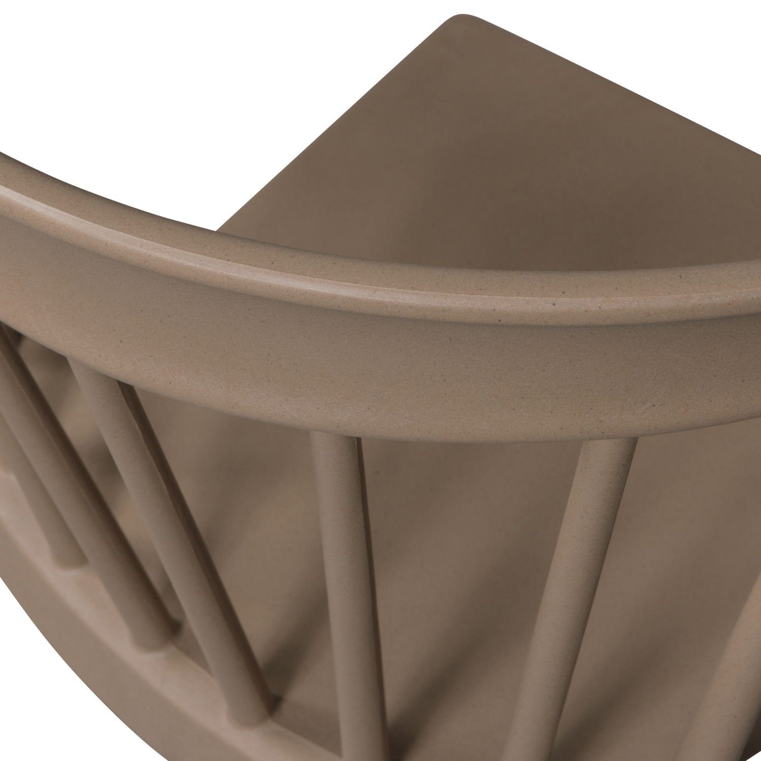 BLISS GARDEN CHAIR WITH BARS ORGANIC FIBER BROWN MELANGE