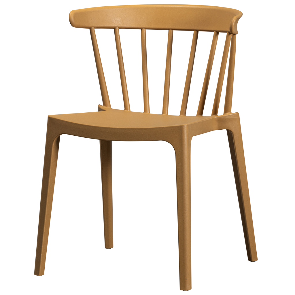 BLISS GARDEN CHAIR WITH BARS ORGANIC FIBER CARAMEL MELANGE