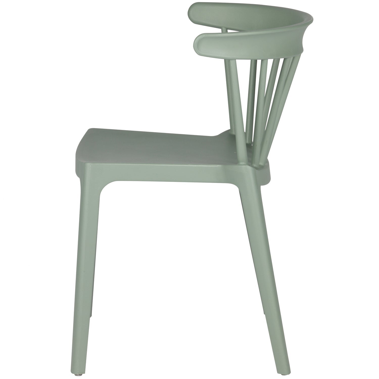 BLISS GARDEN CHAIR WITH BARS PLASTIC JADE GREEN