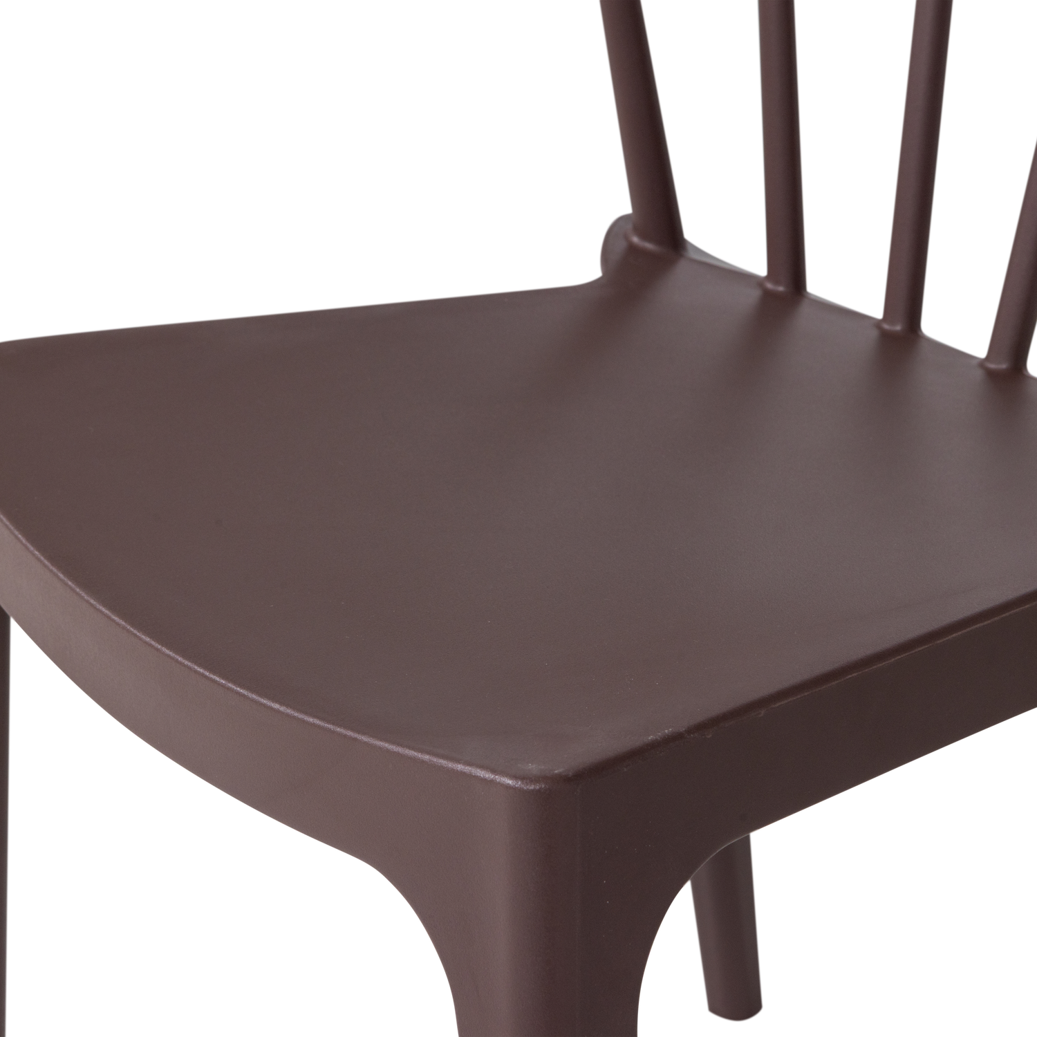 BLISS GARDEN CHAIR WITH BARS PLASTIC PURPLE/BROWN