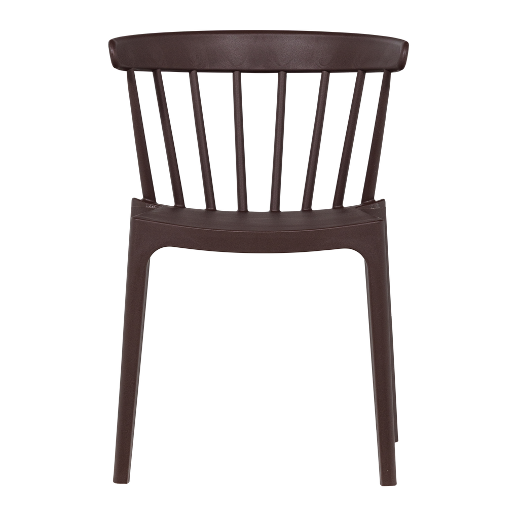 BLISS GARDEN CHAIR WITH BARS PLASTIC PURPLE/BROWN