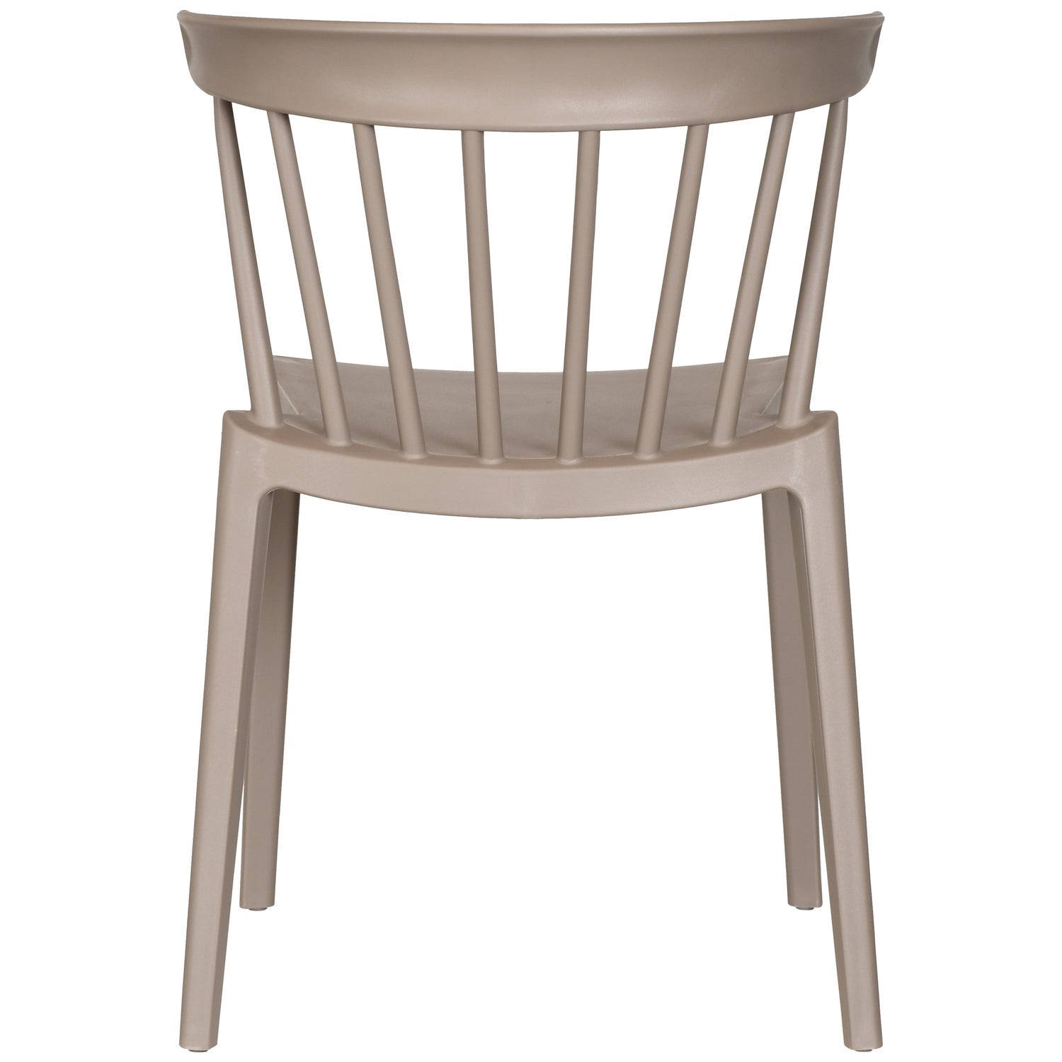 BLISS GARDEN CHAIR WITH BARS PLASTIC TAUPE