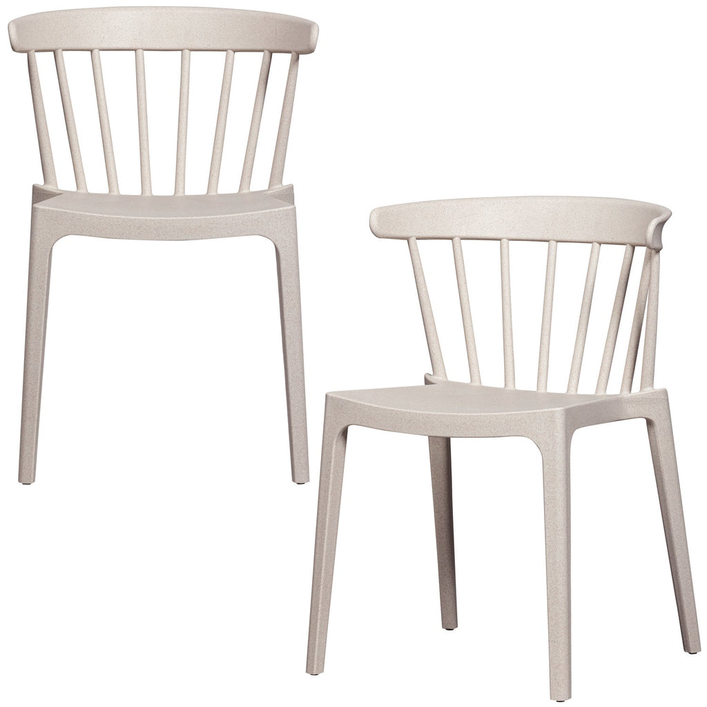 BLISS GARDEN CHAIR WITH BARS ORGANIC FIBER OFF WHITE MELANGE