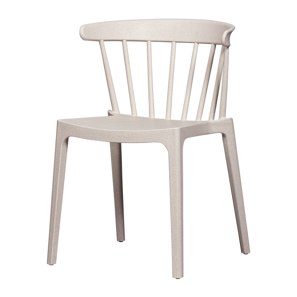 BLISS GARDEN CHAIR WITH BARS ORGANIC FIBER OFF WHITE MELANGE
