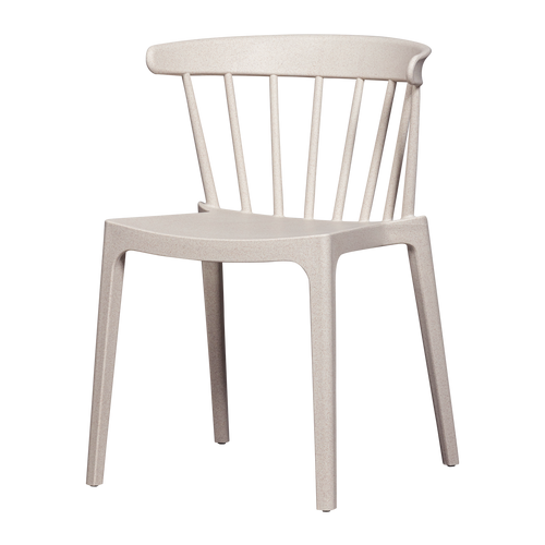 BLISS GARDEN CHAIR WITH BARS ORGANIC FIBER OFF WHITE MELANGE