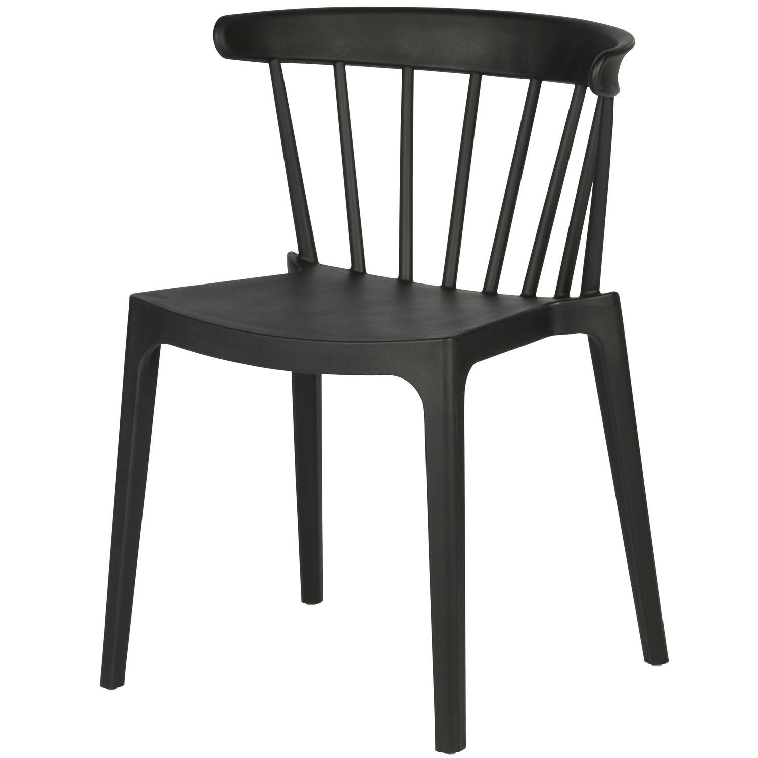 BLISS GARDEN CHAIR WITH BARS PLASTIC BLACK