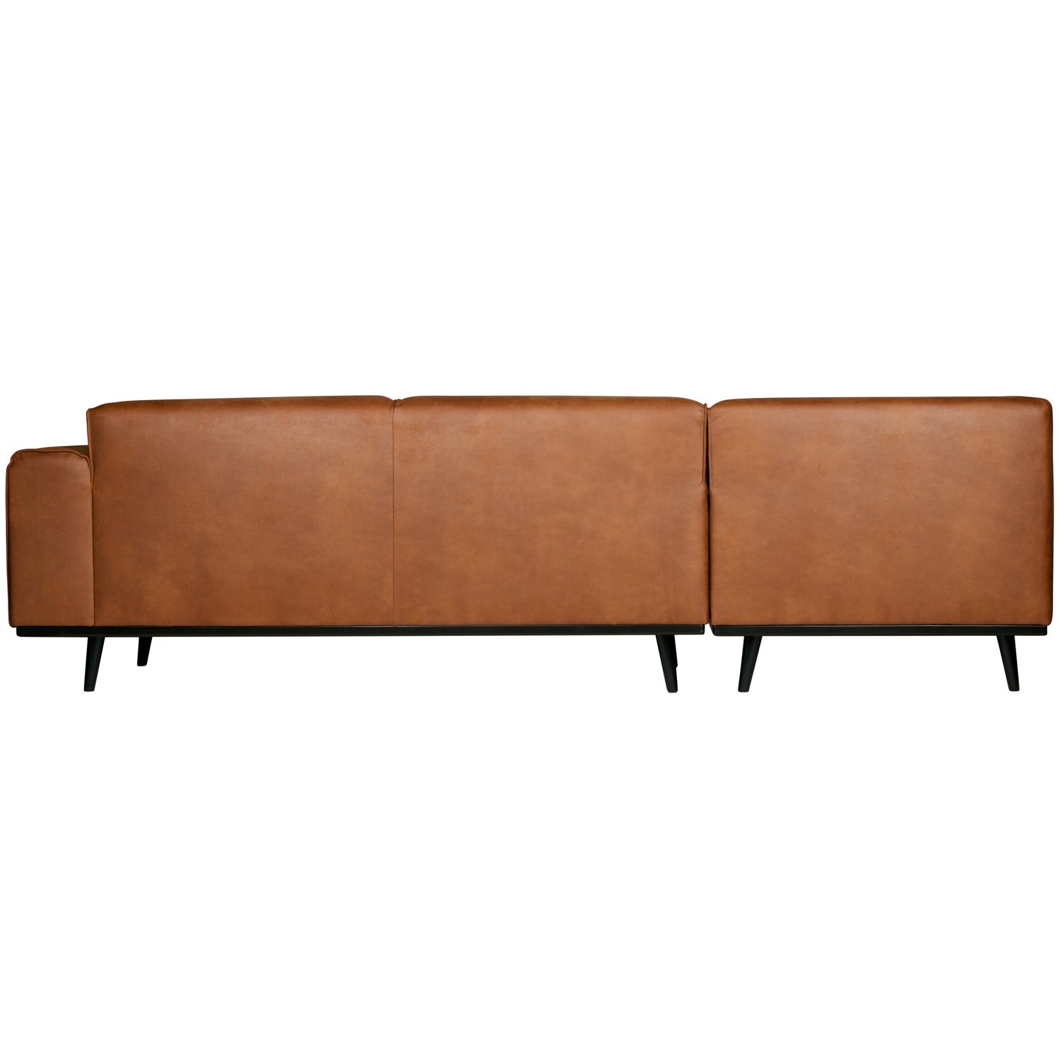 STATEMENT CORNER SOFA LEFT ECO LEATHER COGNAC