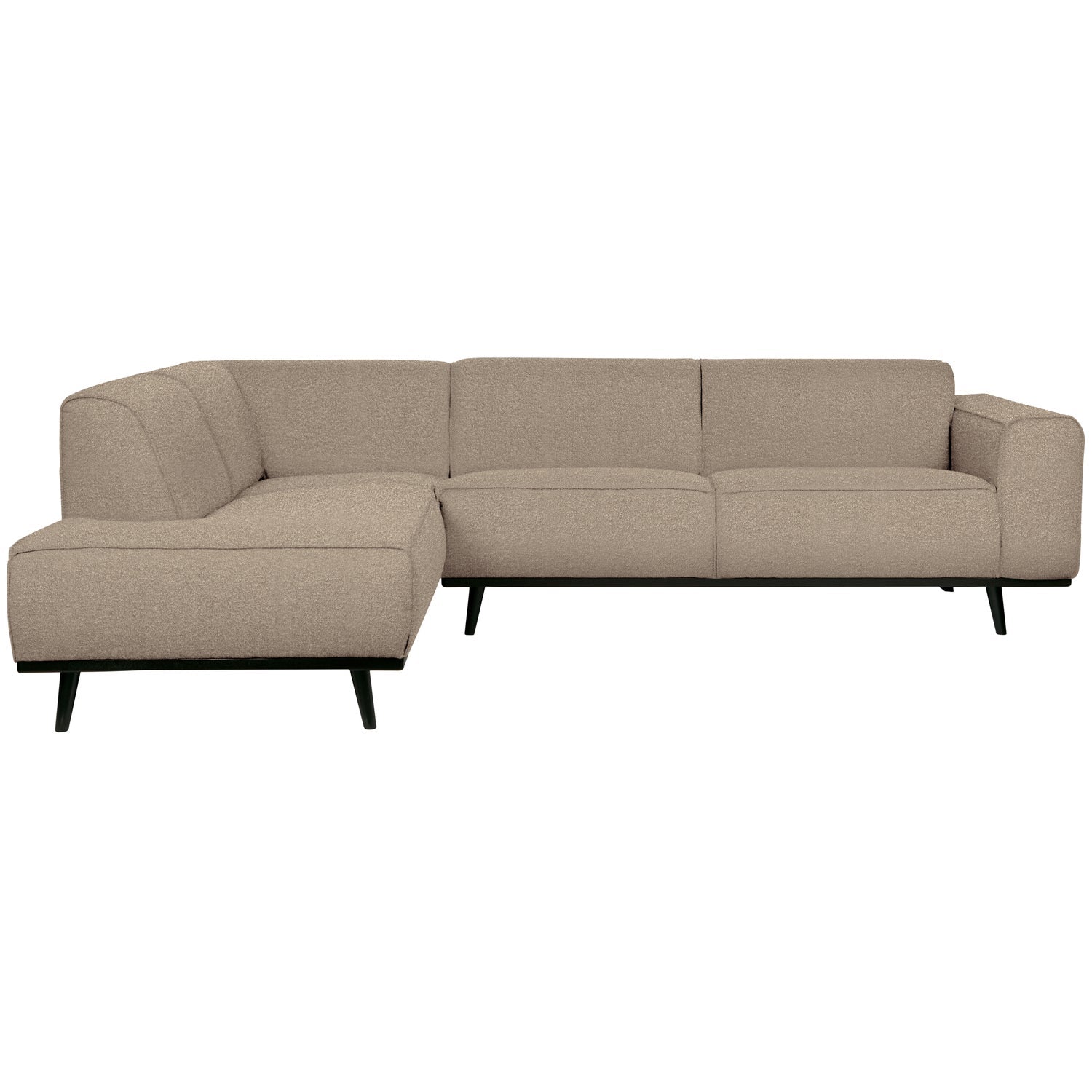 STATEMENT CORNER SOFA LEFT BOUCLE BEIGE