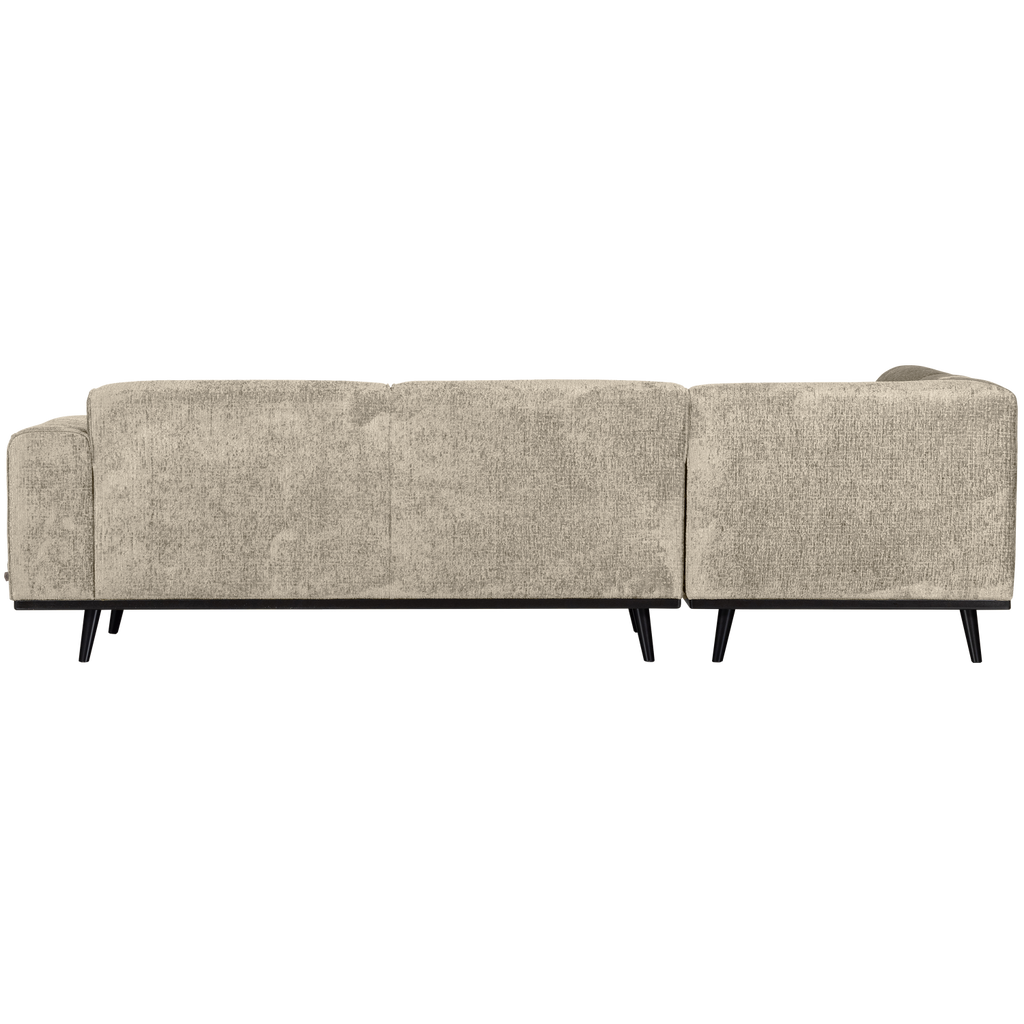 STATEMENT CORNER SOFA LEFT STRUCTURE VELVET WHEATFIELD