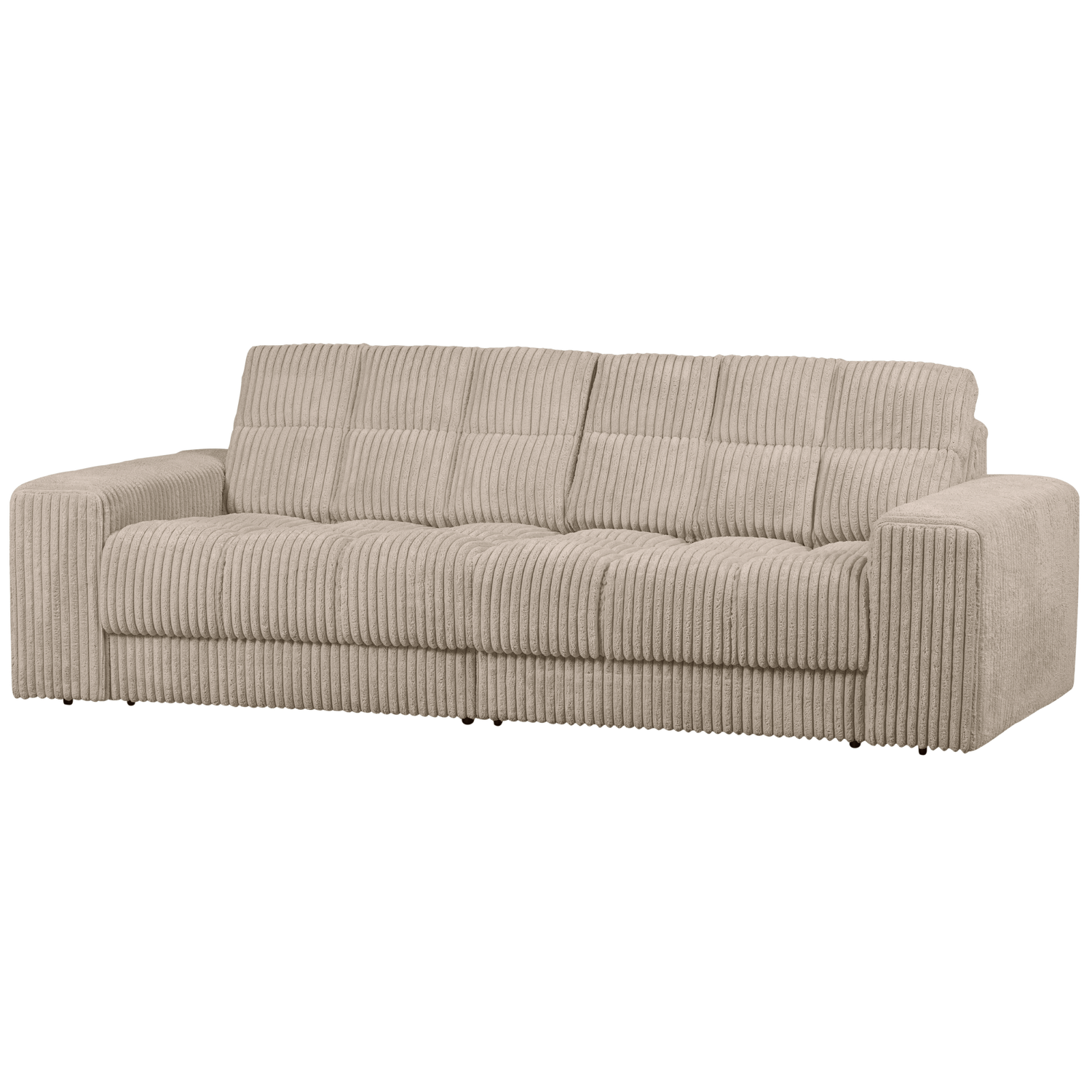 SECOND DATE 2-SEATER RIB FABRIC TRAVERTIN