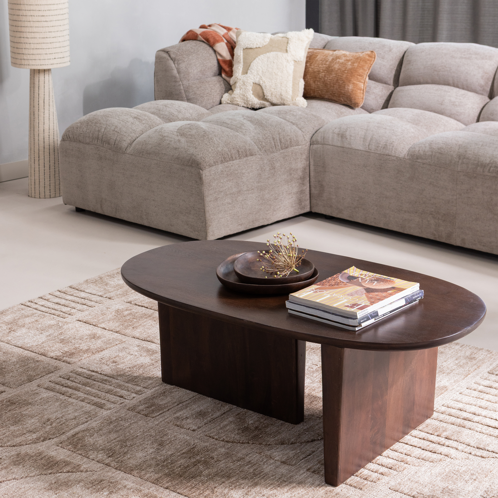 LOVI RUG POLYESTER/COTTON TAUPE 170x240CM