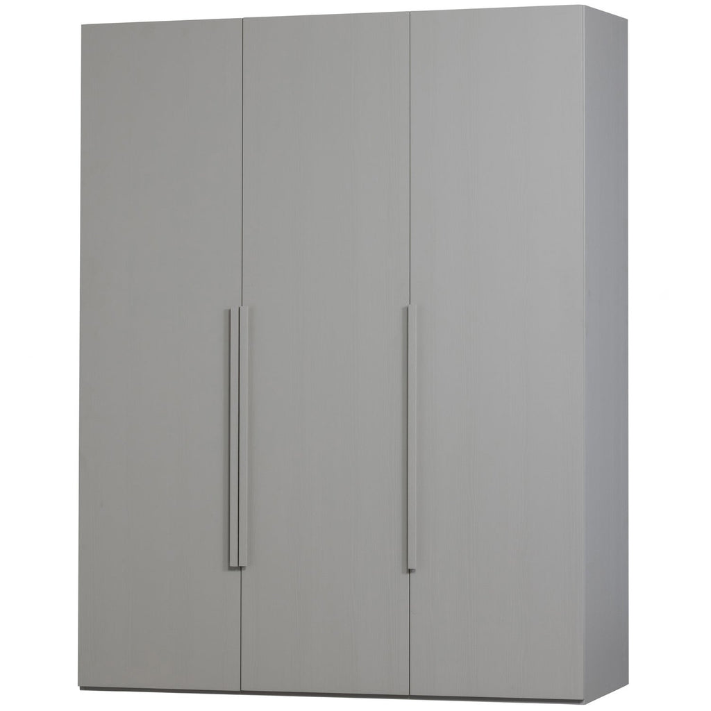RENS 3-DOORS WARDROBE LONG HANDLE WALNUT/PEBBLE GREY [fsc]