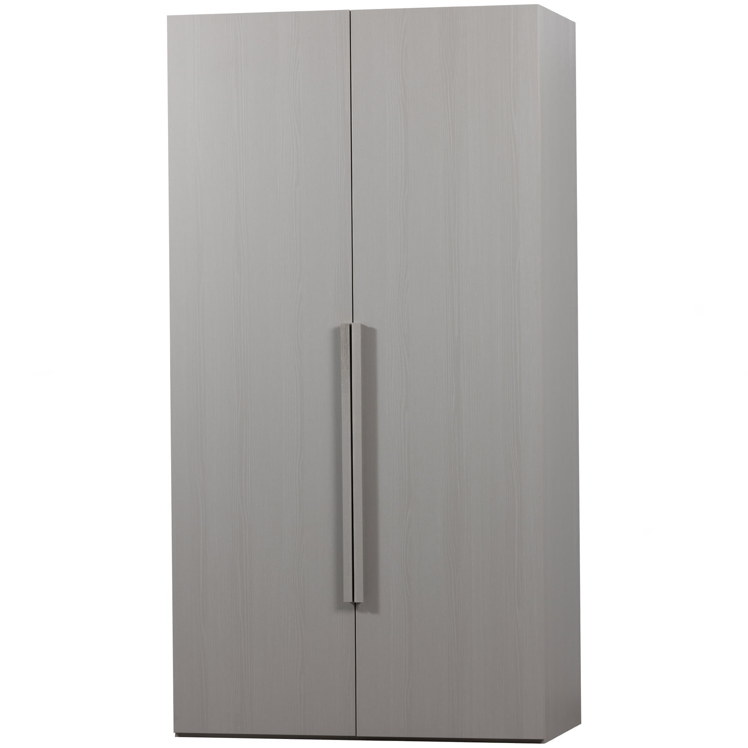 RENS 2-DOORS WARDROBE LONG HANDLE WALNUT/PEBBLE GREY [fsc]