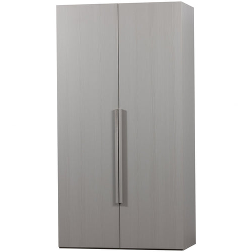 RENS 2-DOORS WARDROBE LONG HANDLE WALNUT/PEBBLE GREY [fsc]