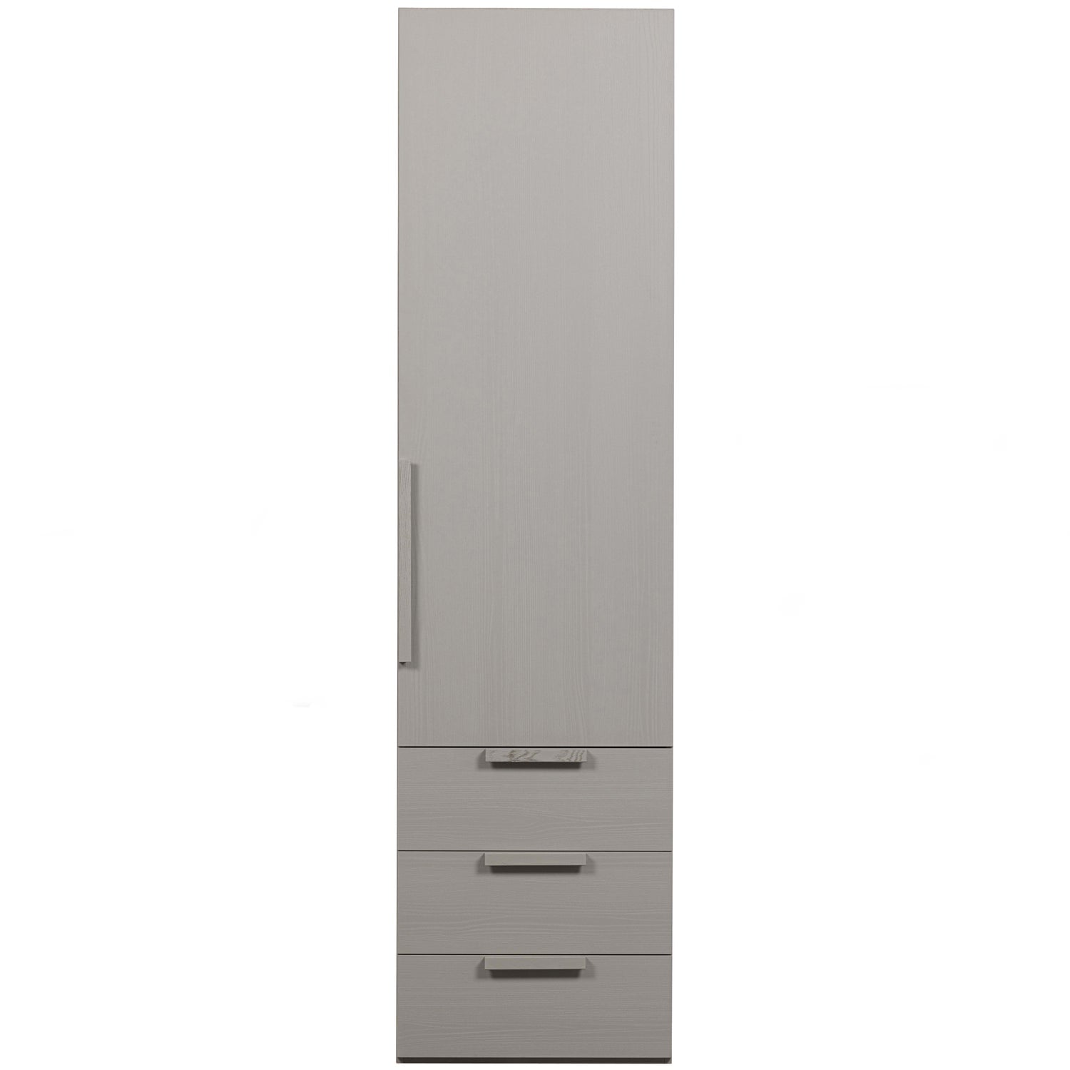 RENS 1-DOOR WARDROBE LONG HANDLE WALNUT/PEBBLE GREY [fsc]