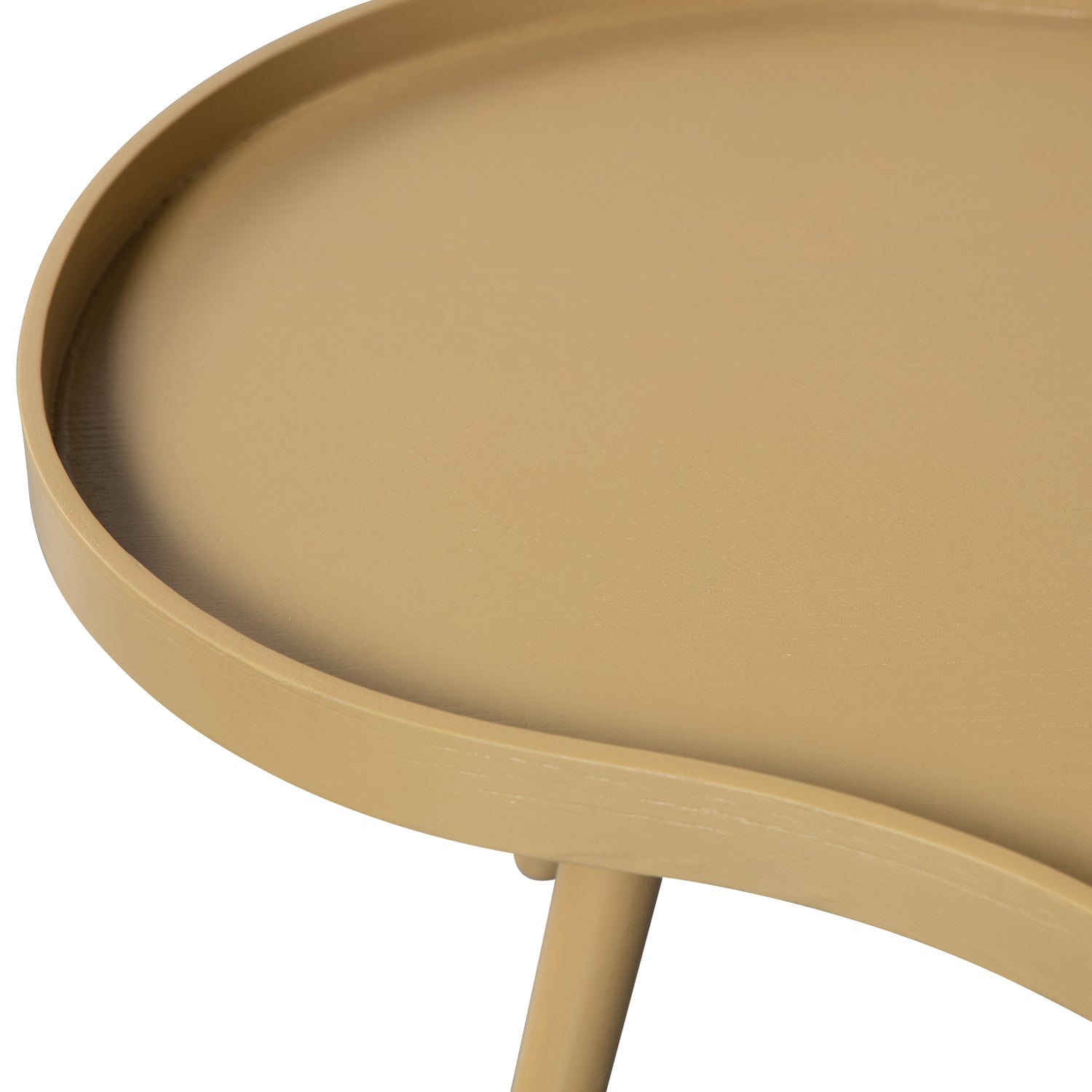 MAE SIDE TABLE ORGANIC OBLONG WOOD ALPACA