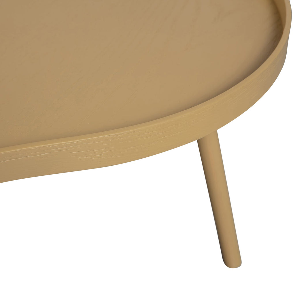 MAE SIDE TABLE ORGANIC OBLONG WOOD ALPACA