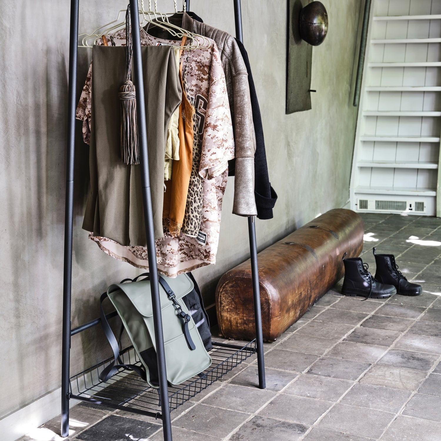 JOVI CLOTHES RACK METAL BLACK