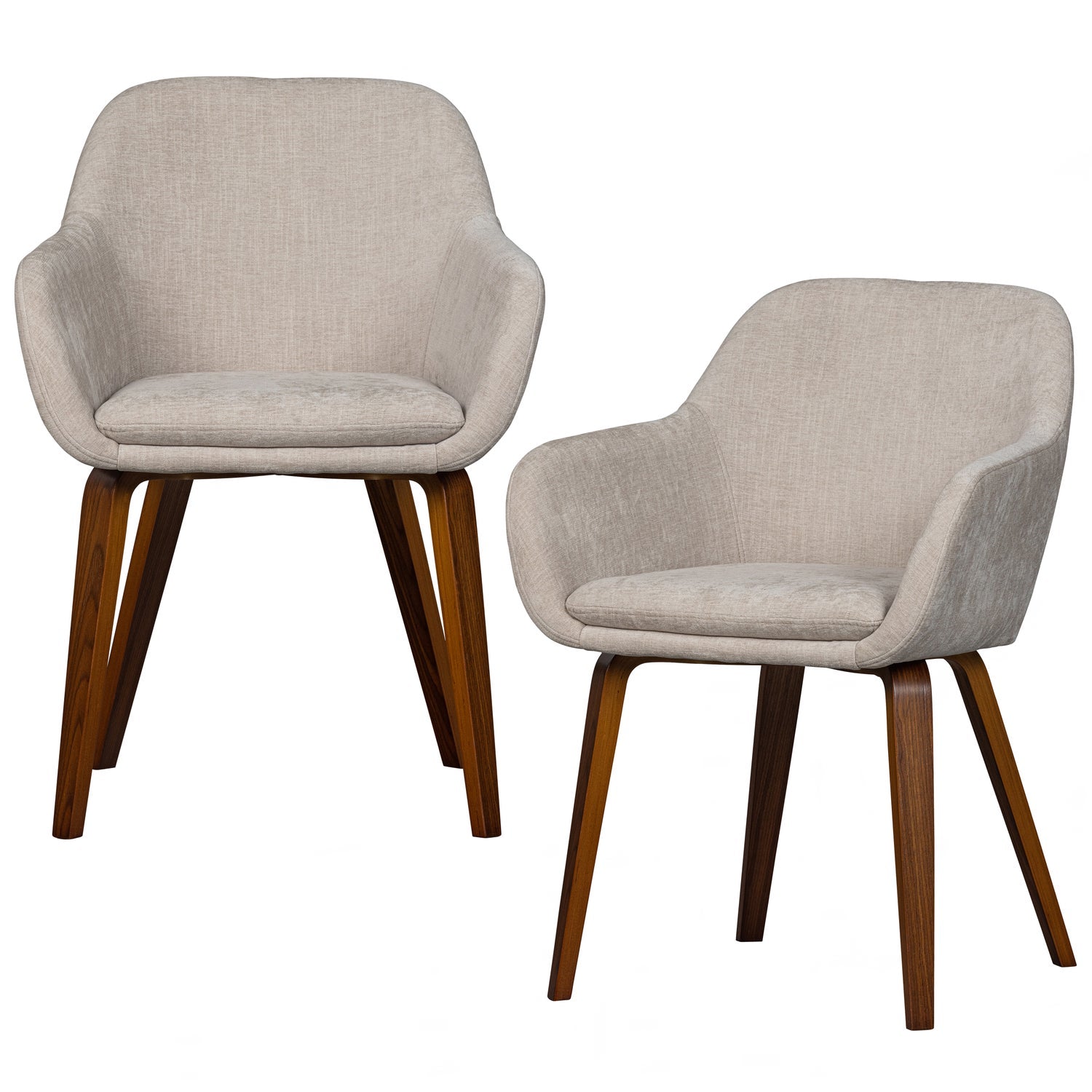 BASE DINING CHAIR VELVET MELANGE SAND
