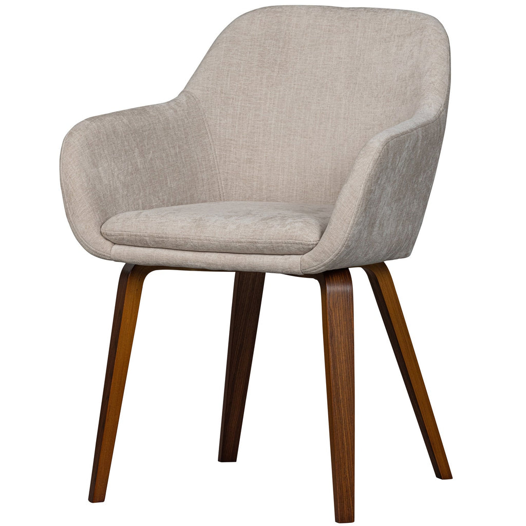 BASE DINING CHAIR VELVET MELANGE SAND
