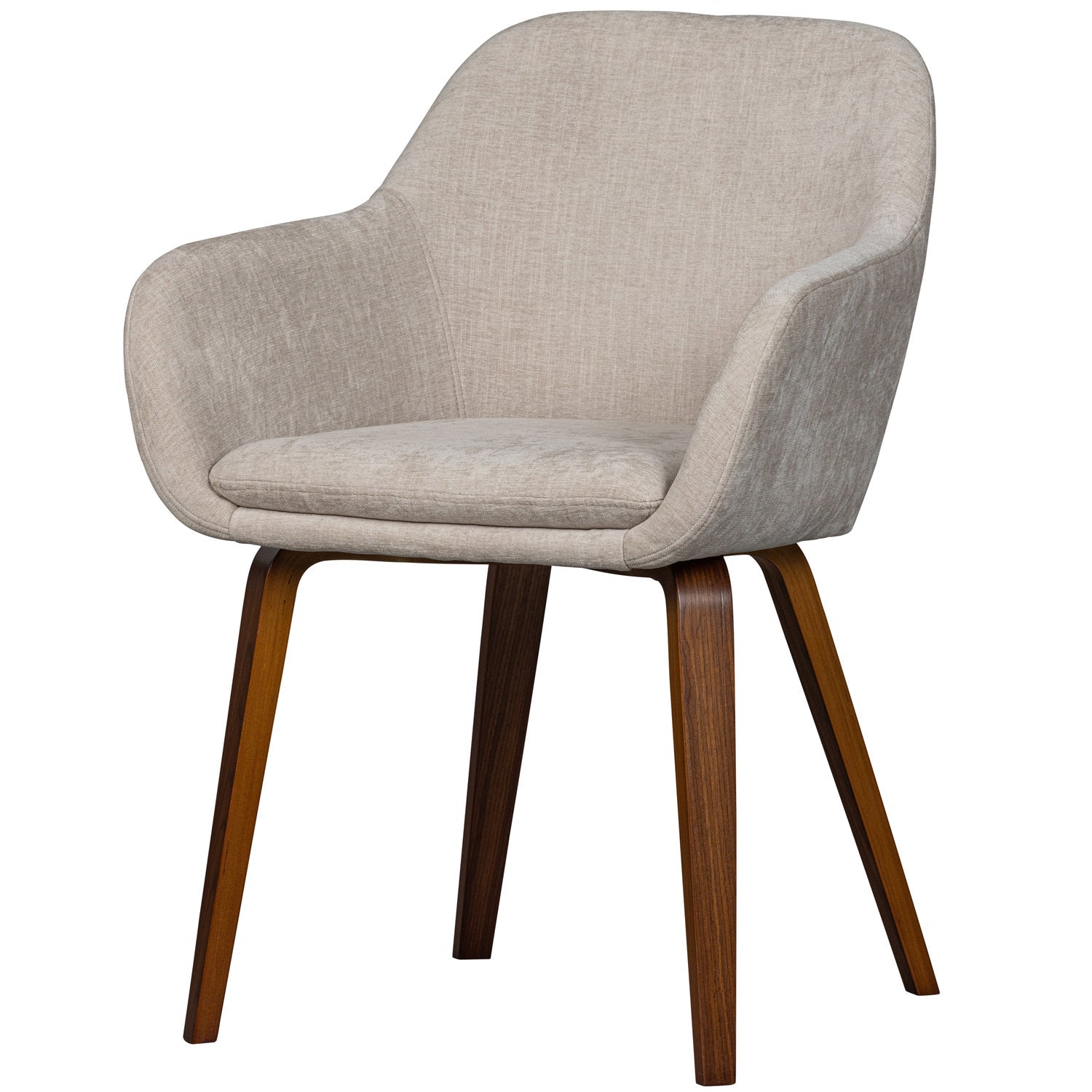 BASE DINING CHAIR VELVET MELANGE SAND